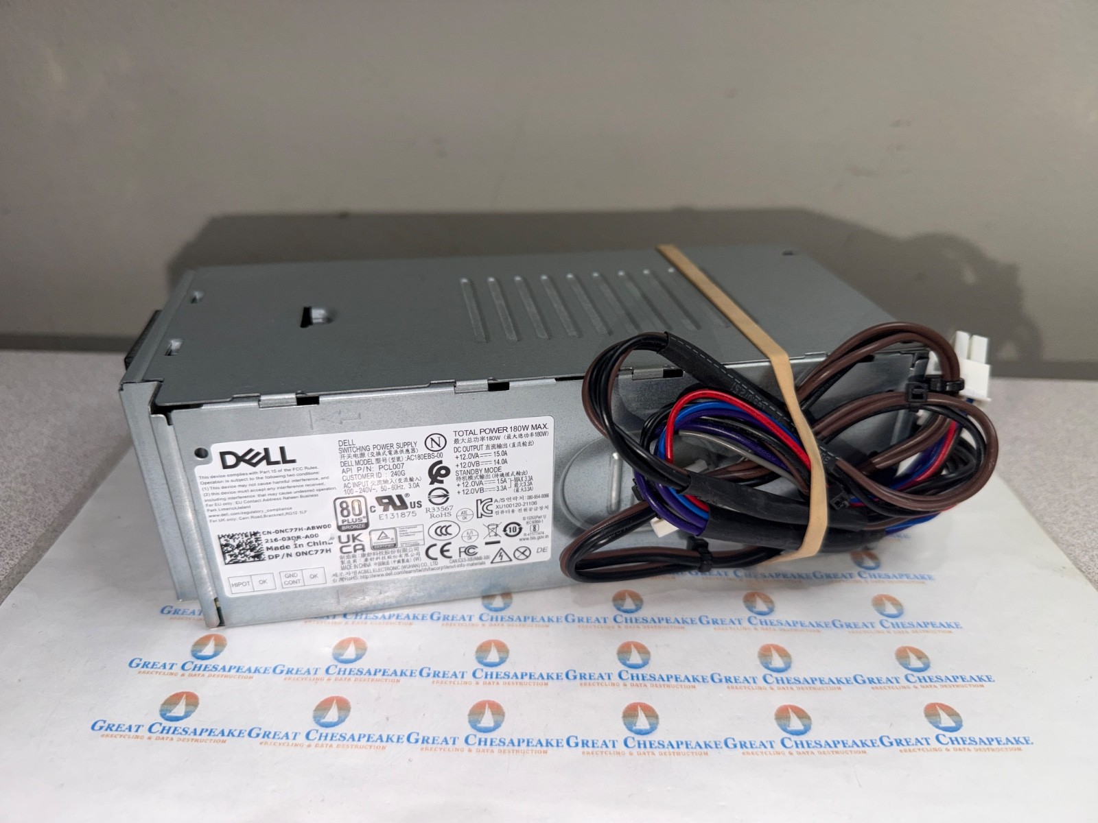 Dell AC180EBS-00 0NC77H 180W Power Supply Inspiron 3910 3690 3710 3020 TESTED