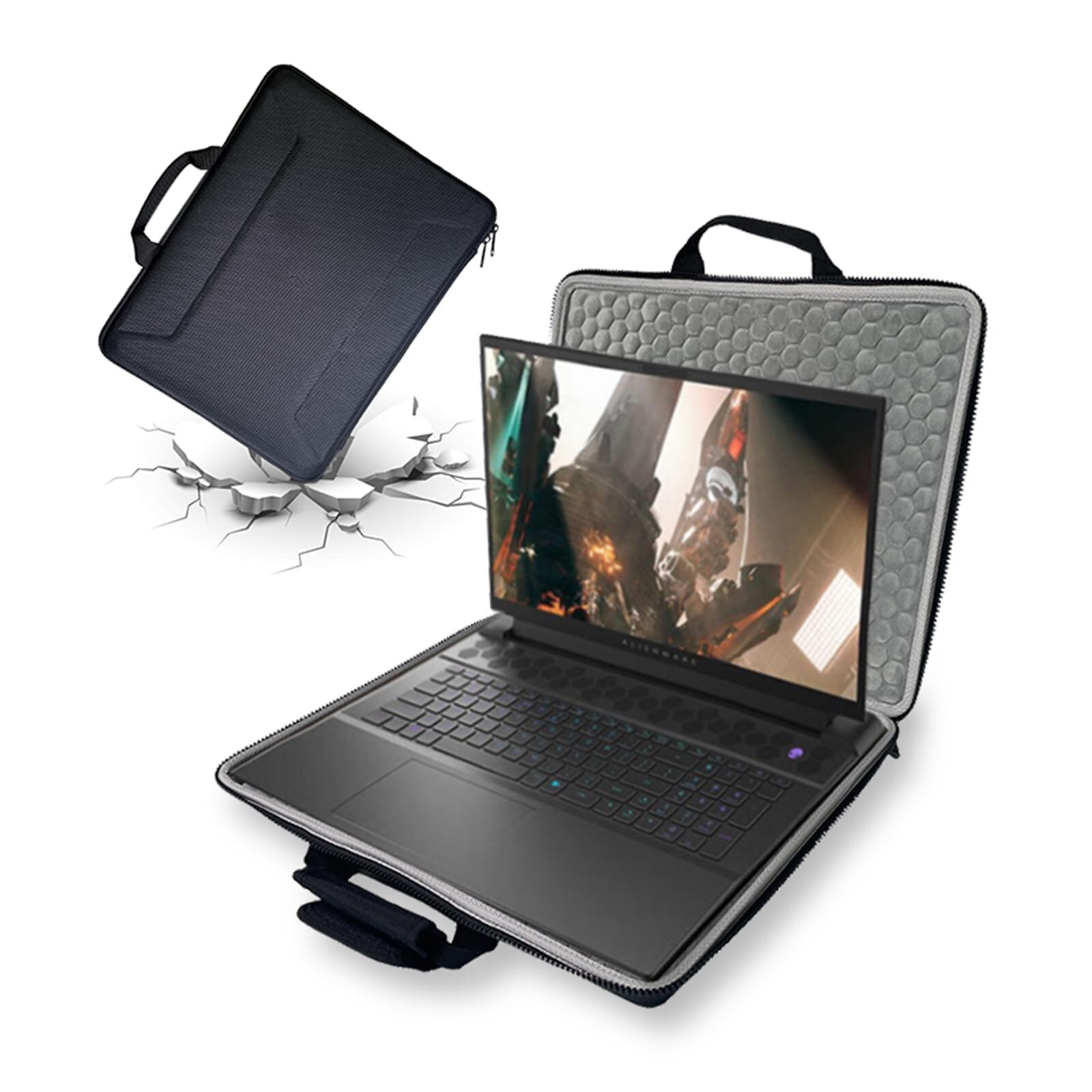 18inch Hard Gaming Laptop Sleeve Case, EVA Protetive Antishock Hard Case Comp...