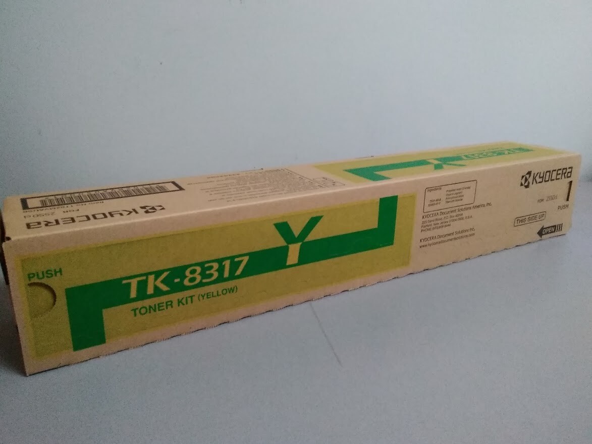 Kyocera TK8317Y Yellow Toner Cartridge, TASKalfa 2550ci