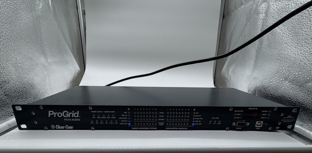 ClearCom Progrid PG-16-Audio 16-Channel ProGrid 1RU Microphone Input Interface
