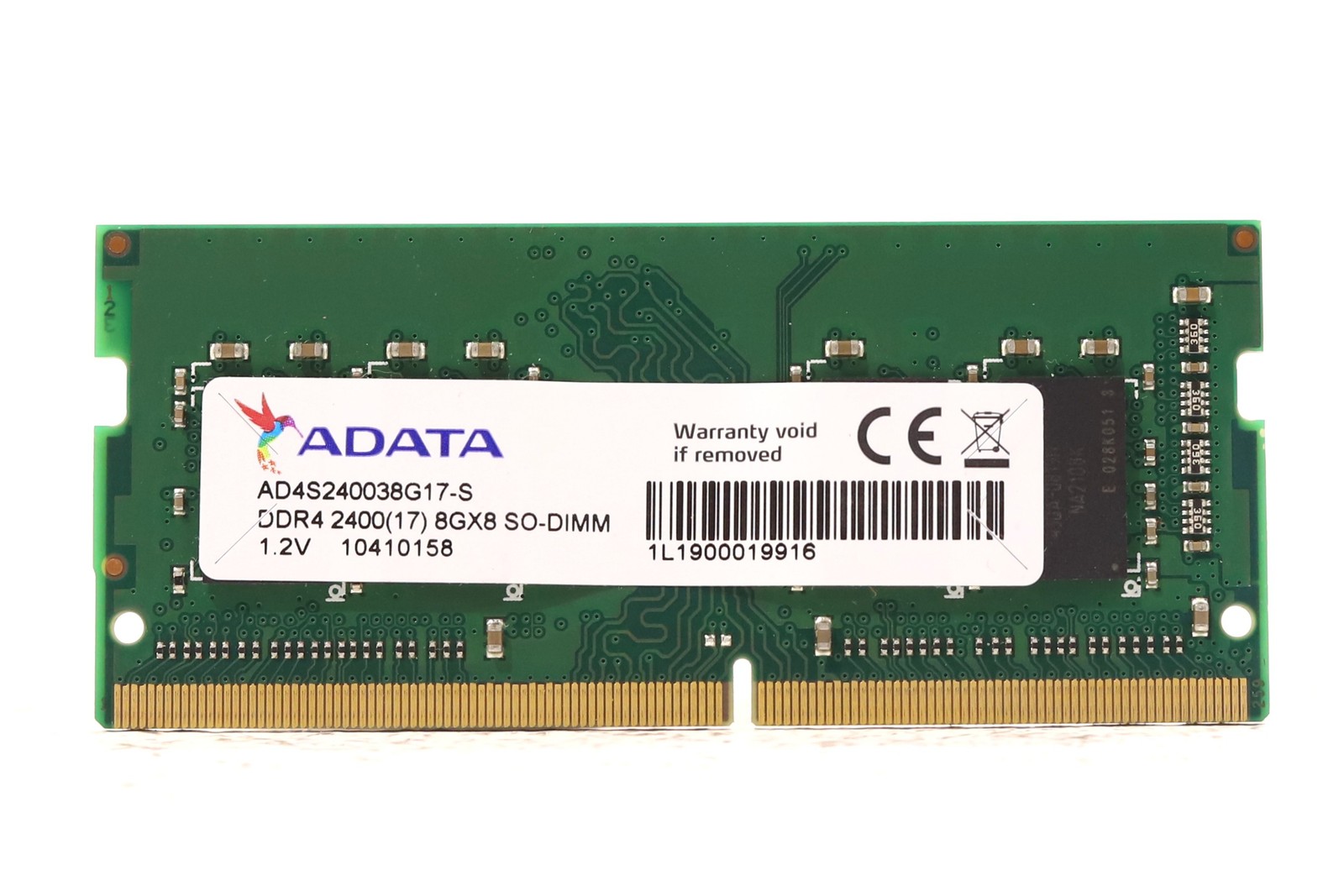 ADATA 8GB 1Rx8 PC4-19200 DDR4-2400 Laptop Memory P/N: AD4S240038G17-S Tested
