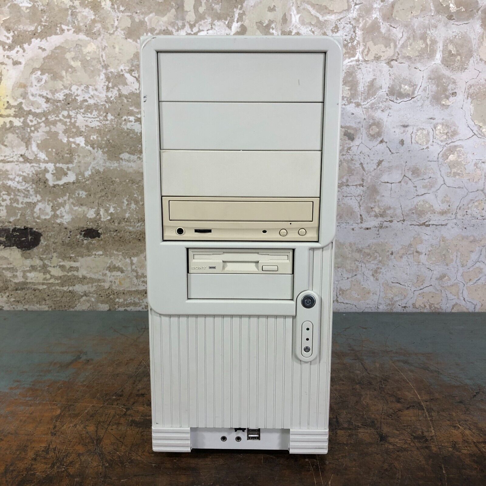 Vintage Custom ATX PC Computer Case w/Motherboard Cards Drives (Retro Gaming)