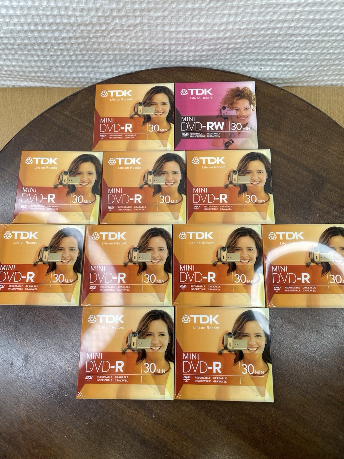 TDK Mini DVD-R/RW Disc 30 Minute DVD New - Lot of 11 Sealed