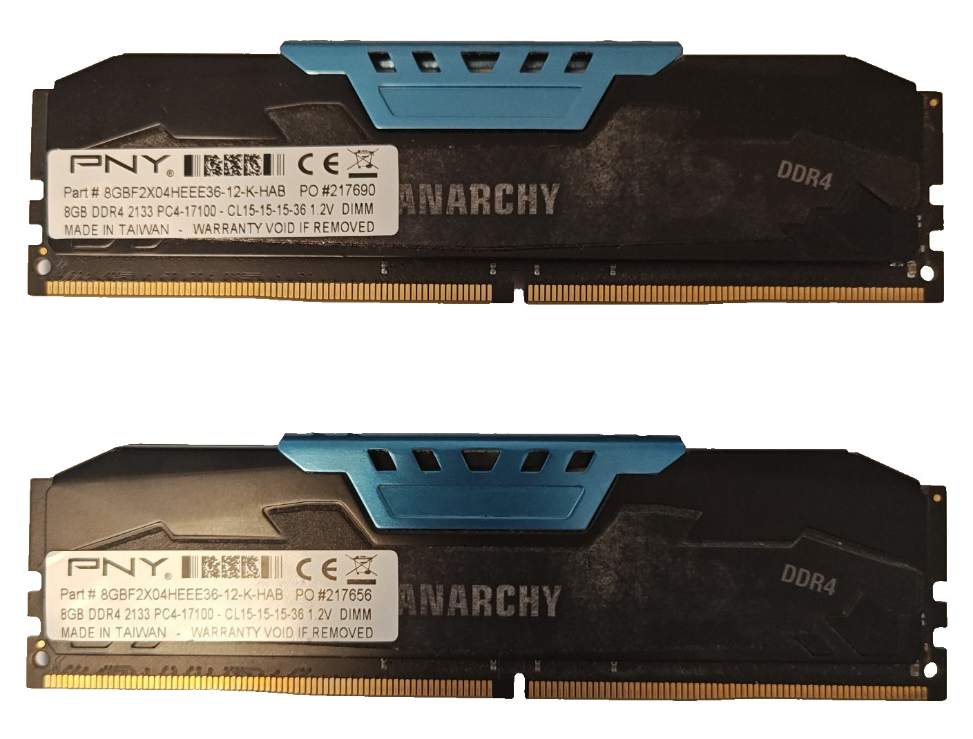 PNY Anarchy 16GB (2x8GB) RAM DDR4 2133MHz - CL15 DIMM
