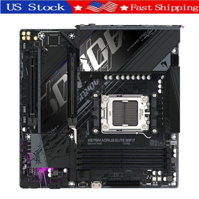New Gigabyte X870M AORUS ELITE WIFI7 AM5 mATX Motherboard 4xDDR5 PCIe5.0 M.2