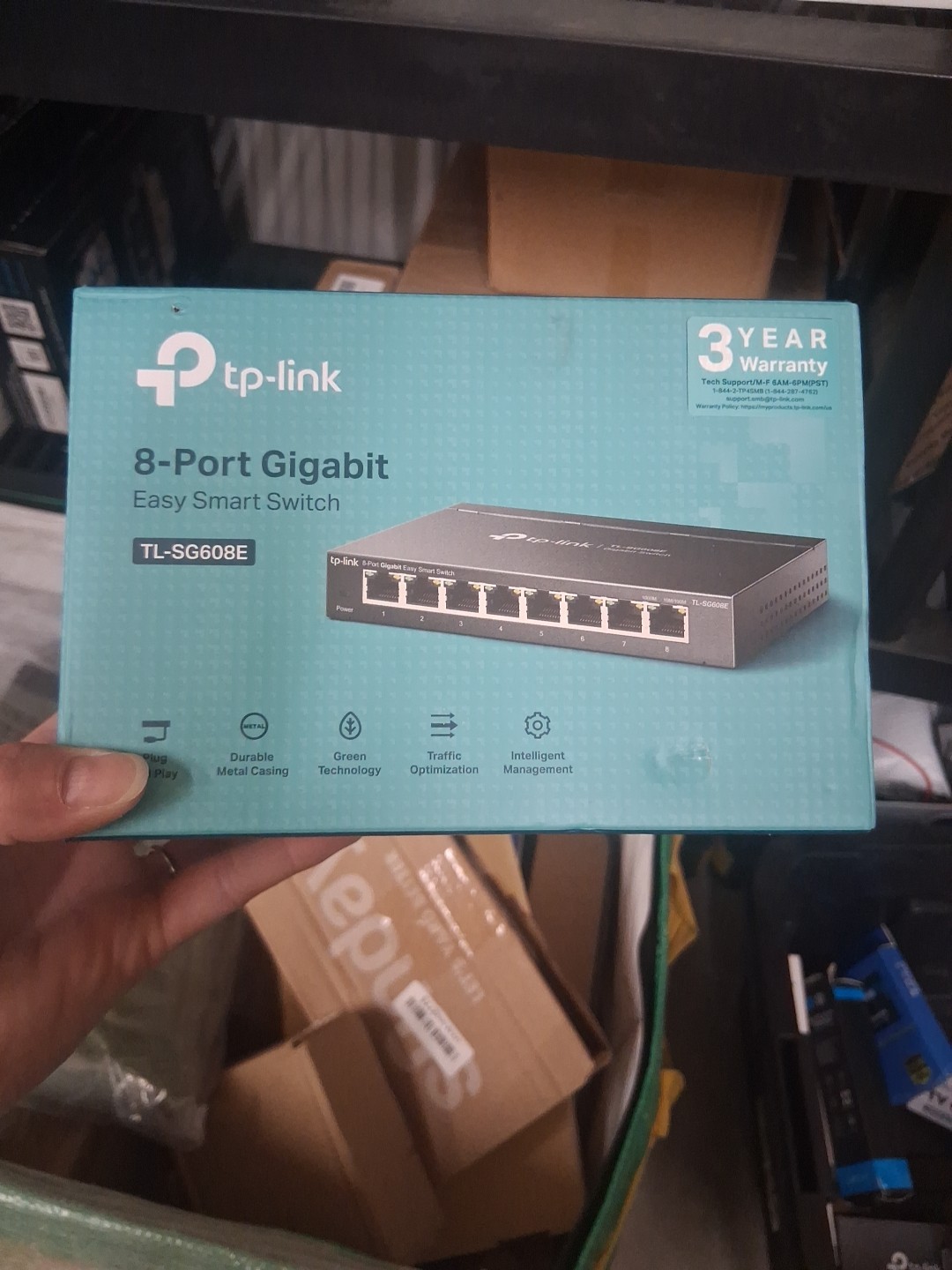 TP-Link TL-SG608E 8-Port Gigabit Desktop Switch