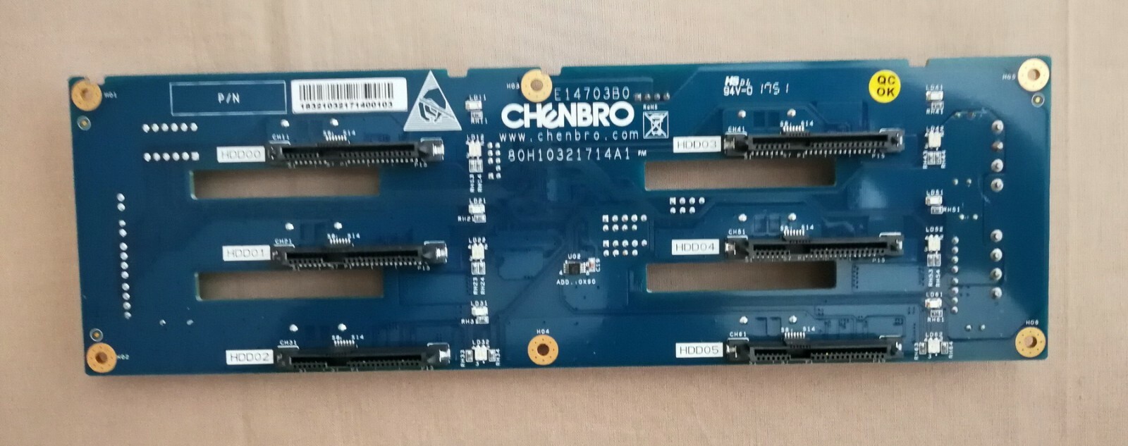 New backplane 12G 80H10321714A1 for RM21706 server Chassis by Chenbro