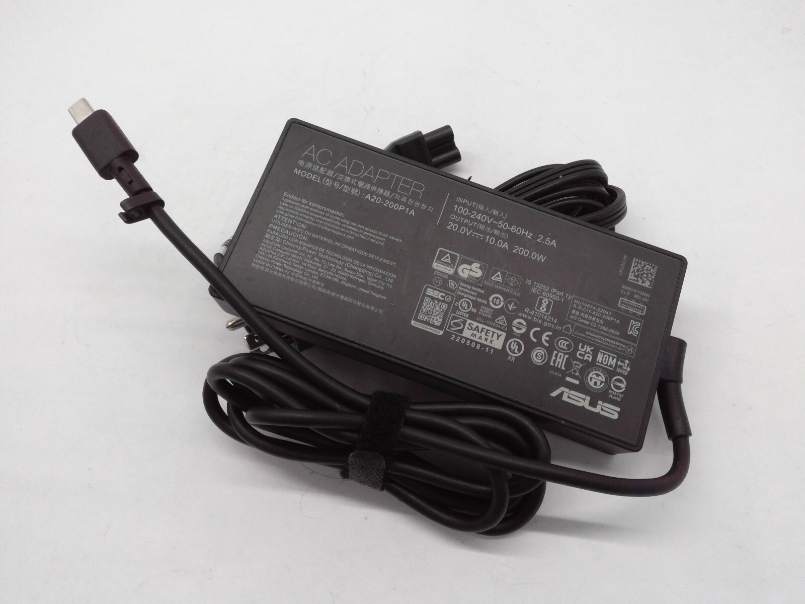 OEM 20V 10A 200W A20-200P1A For 2024 ASUS ProArt PX13 HN7306WV RTX4060 Charger