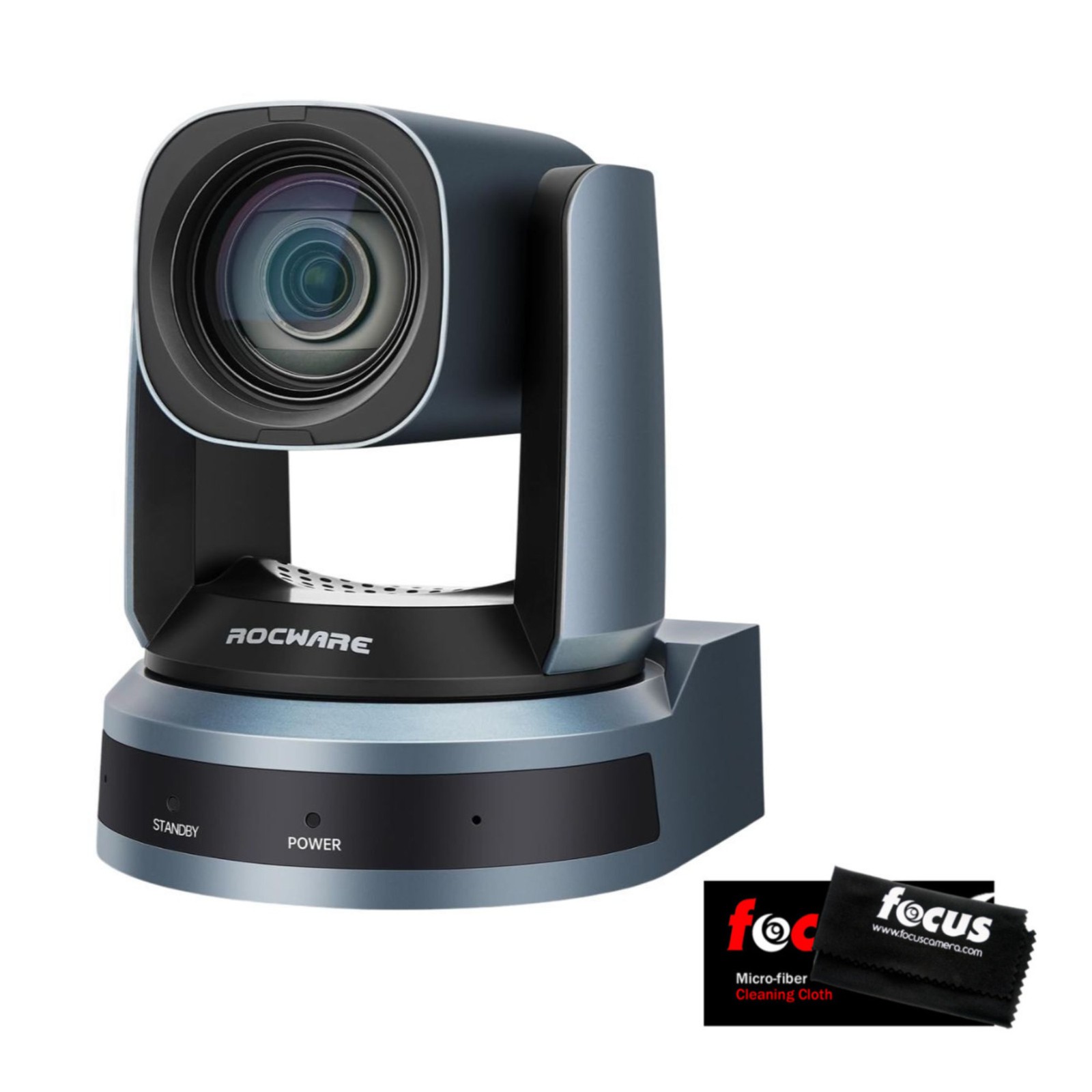 Rocware RC821U Video Conferencing Camera 120 Degree Wide Angle Lens Bundle