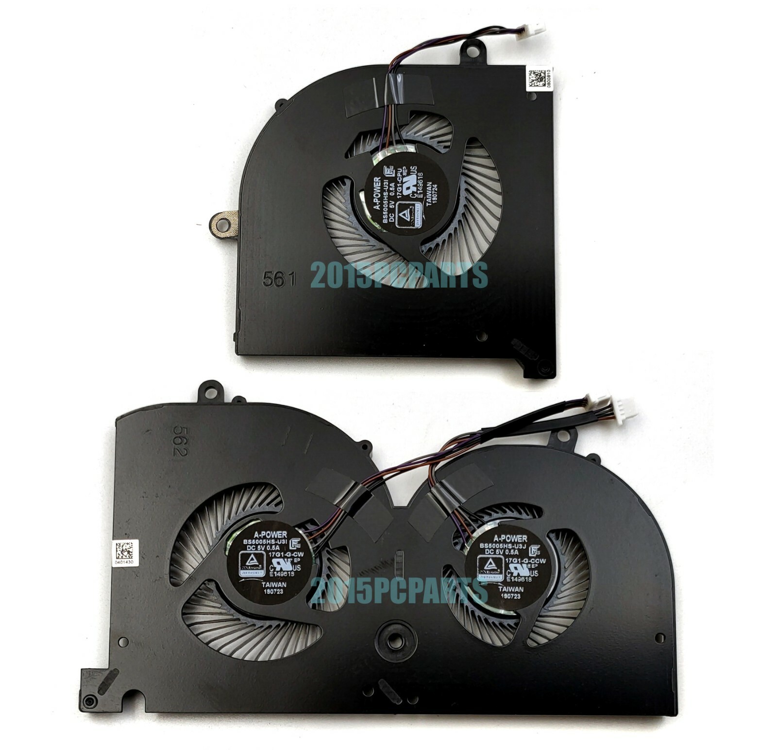 New MSI GS75 Stealth P75 creator 8SE 8SF 8SG MS-17G1 MS-17G2 CPU & GPU Fans