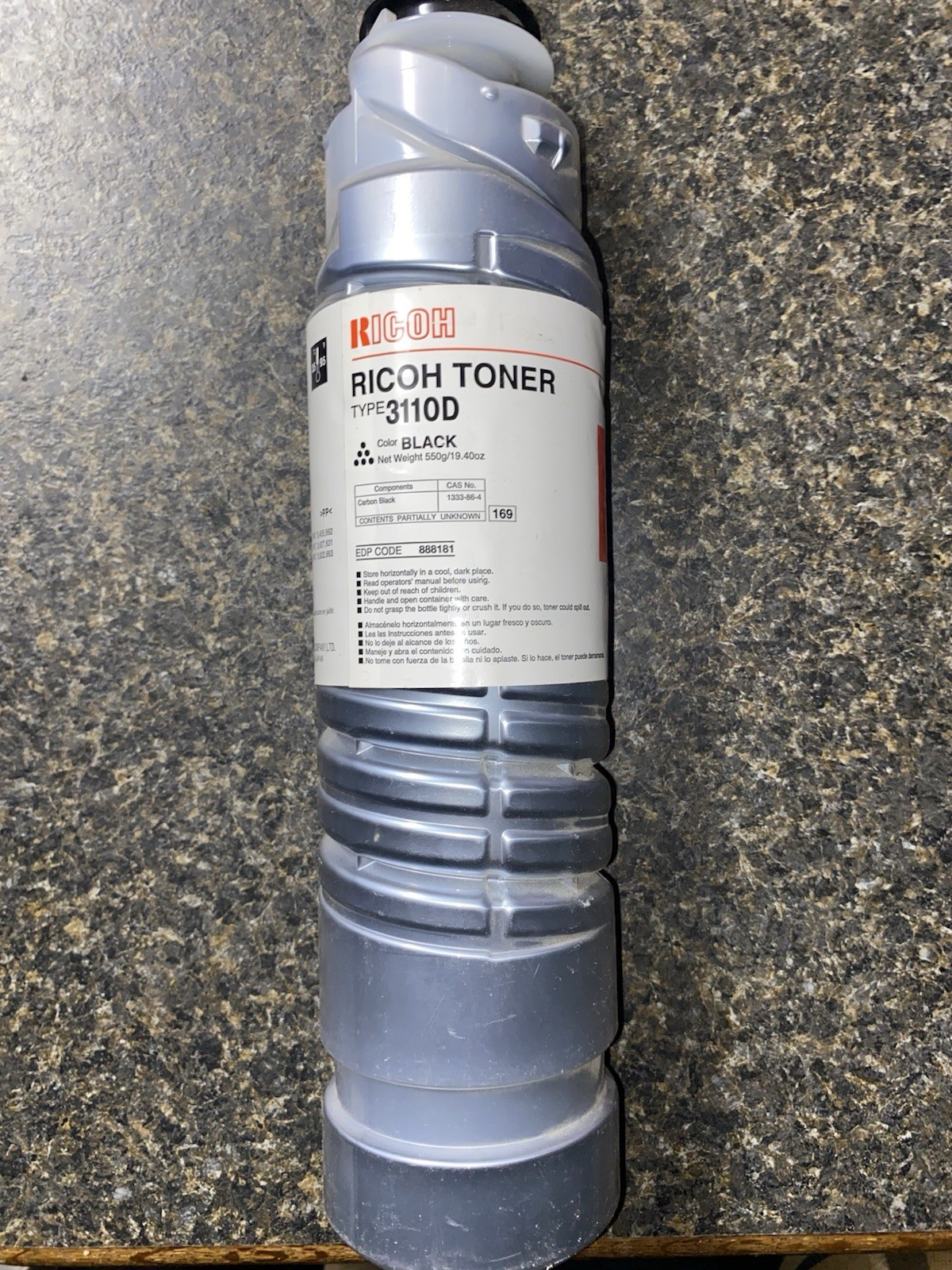 Genuine Original RICOH Toner Type 3110D (888181) Black