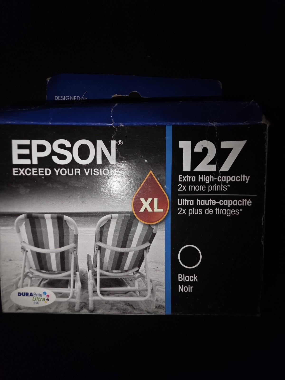 Epson Genuine 127XL Extra High Capacity Black Ink Cartridge 11/2019 New Sealed