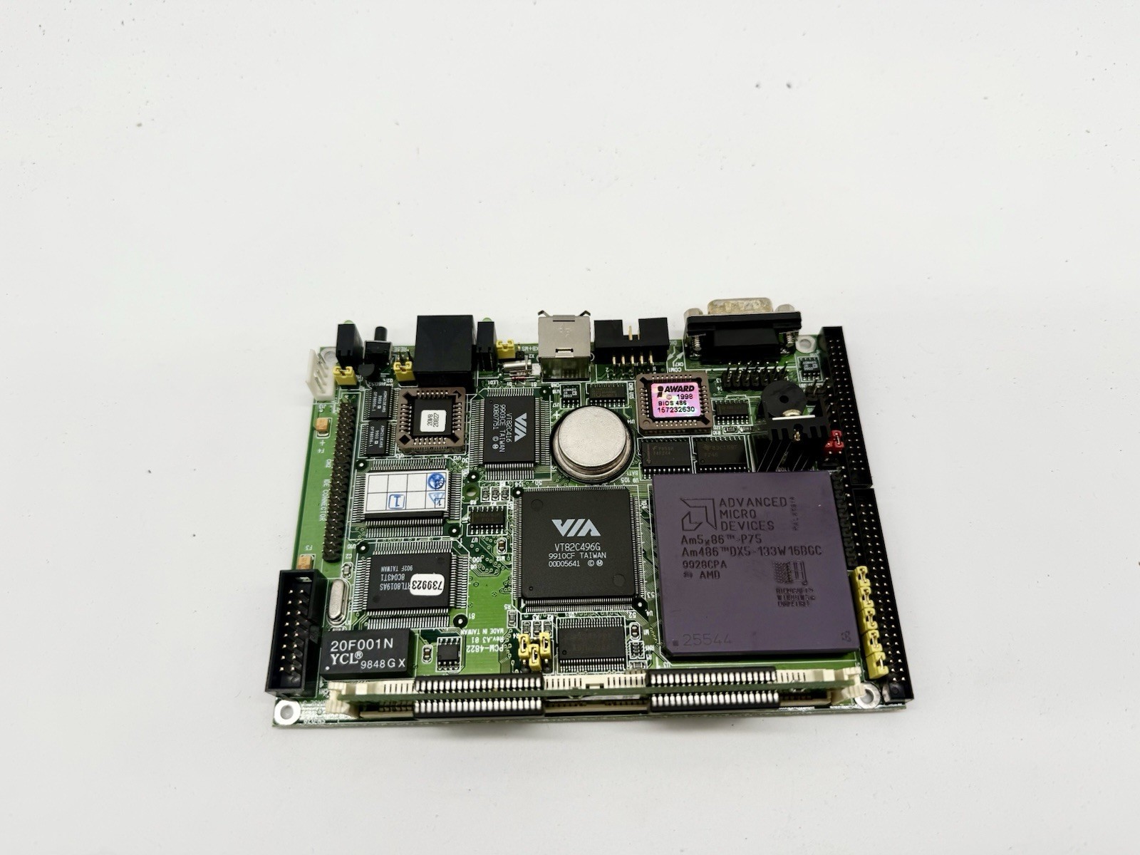 Advantech PCM-4822 A3 Mini Single Motherboard Vintage Computer w/ cpu
