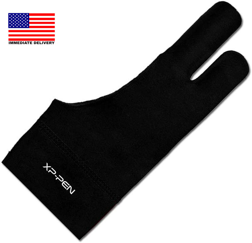 Xppen Professional Artist Glove 2-Fingers Glove for Graphics Drawing Tablet Grap