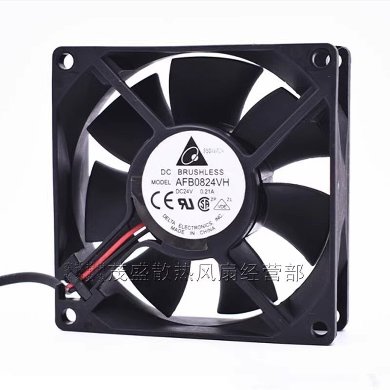 Delta AFB0824VH 8025 DC24V 0.21A 8CM 2-Wire Inverter Cooling Fan