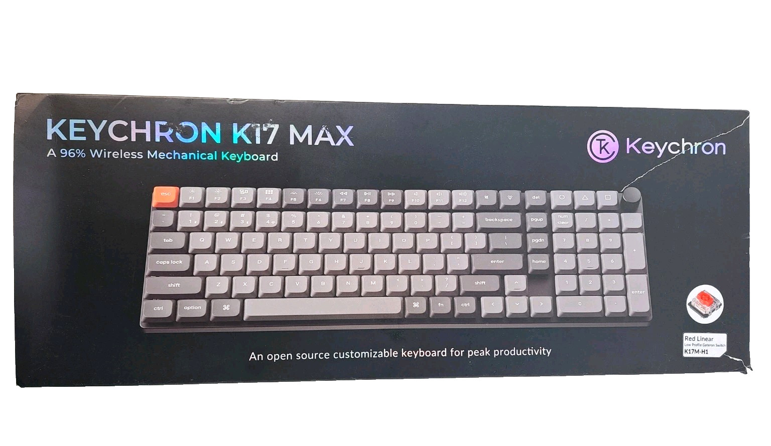 New in Open Box Keychron K17 Max 96% Wireless Mechanical Keyboard K17M-H1