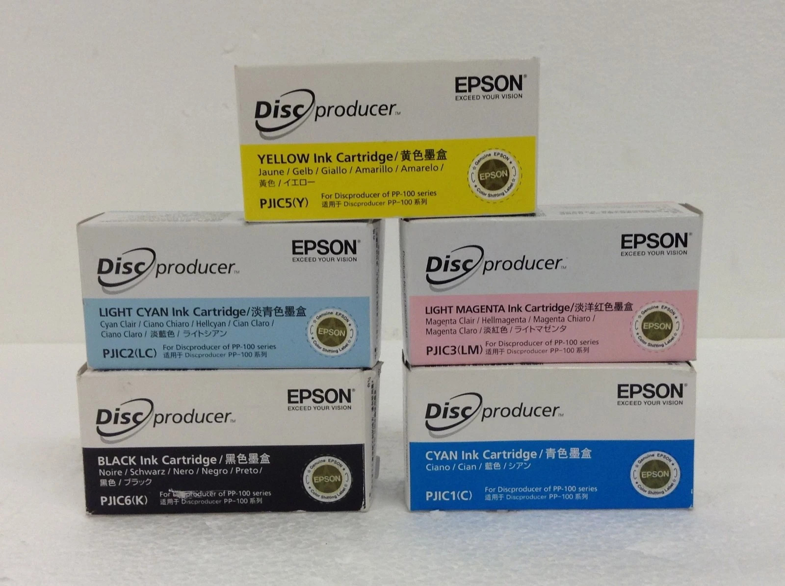 5x New Epson PJIC1 PJIC2 PJIC3 PJIC5 PJIC6 Ink Cartridges PP-100 Series Expired