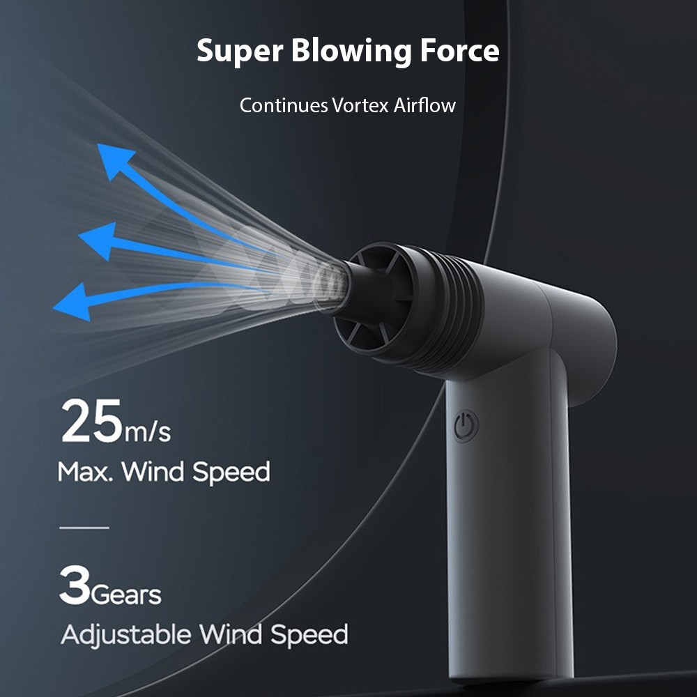 Electric Air Duster 100000RPM Mini Turbo Fan Dual-purpose Dust Removal Jet