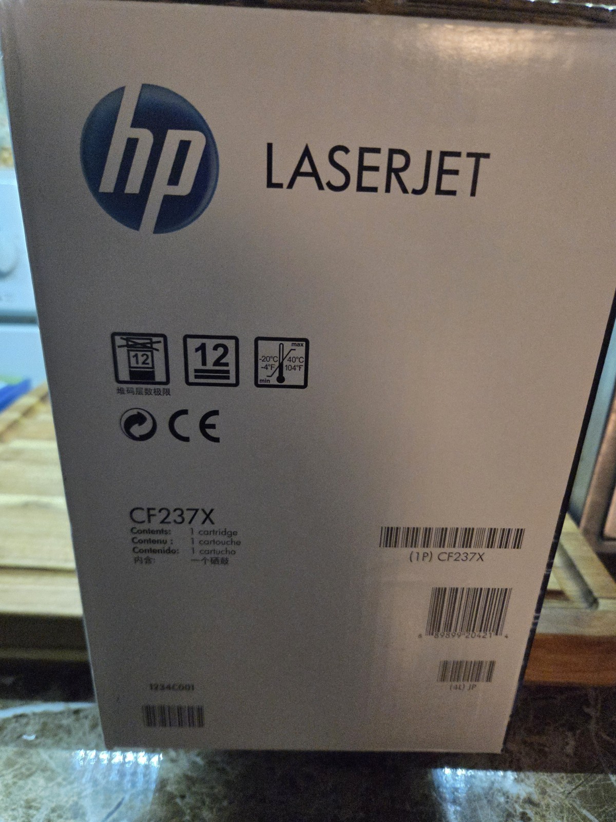 HP 37X CF237X Black Genuine/Original LaserJet Toner Cartridge