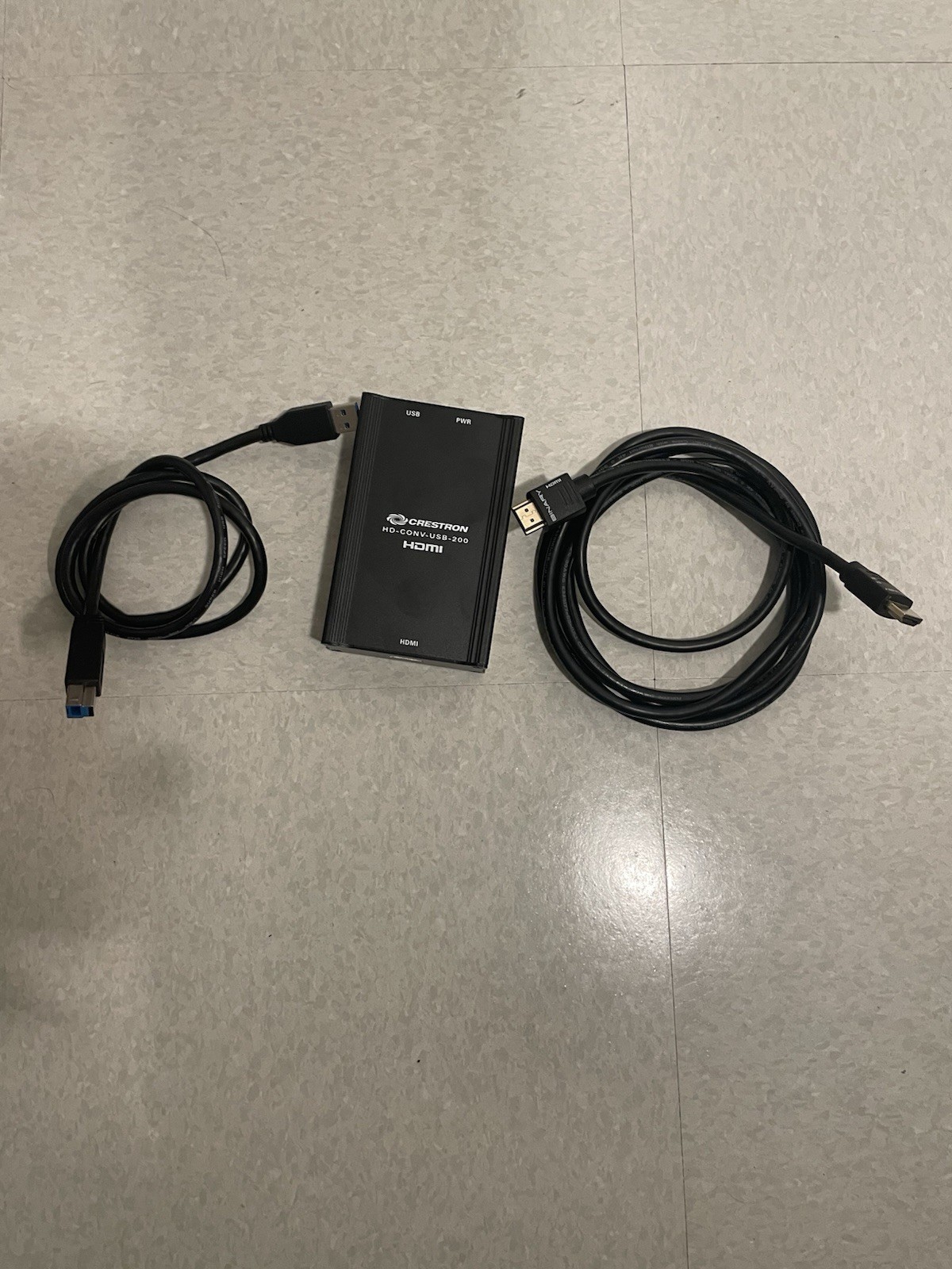 Crestron HD-CONV-USB-200 USB Type-A to HDMI Male AV Adapter Converter Black
