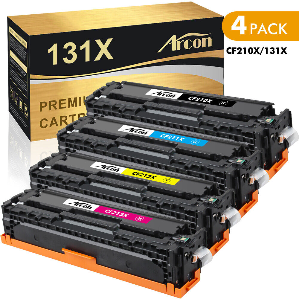 4PK CF210A 131X Toner For HP LaserJet Pro 200 Color MFP M2761nw M276nw M251nw