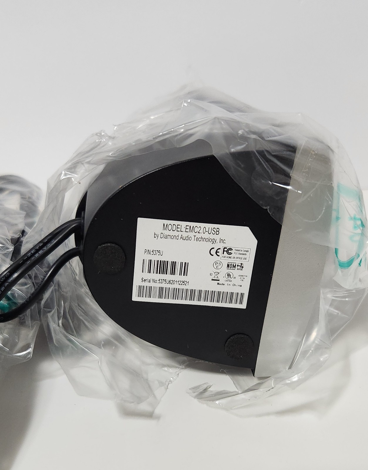 Diamond Audio Technology Model EMC 2.0 USB Computer Speakers Dell Gateway HP