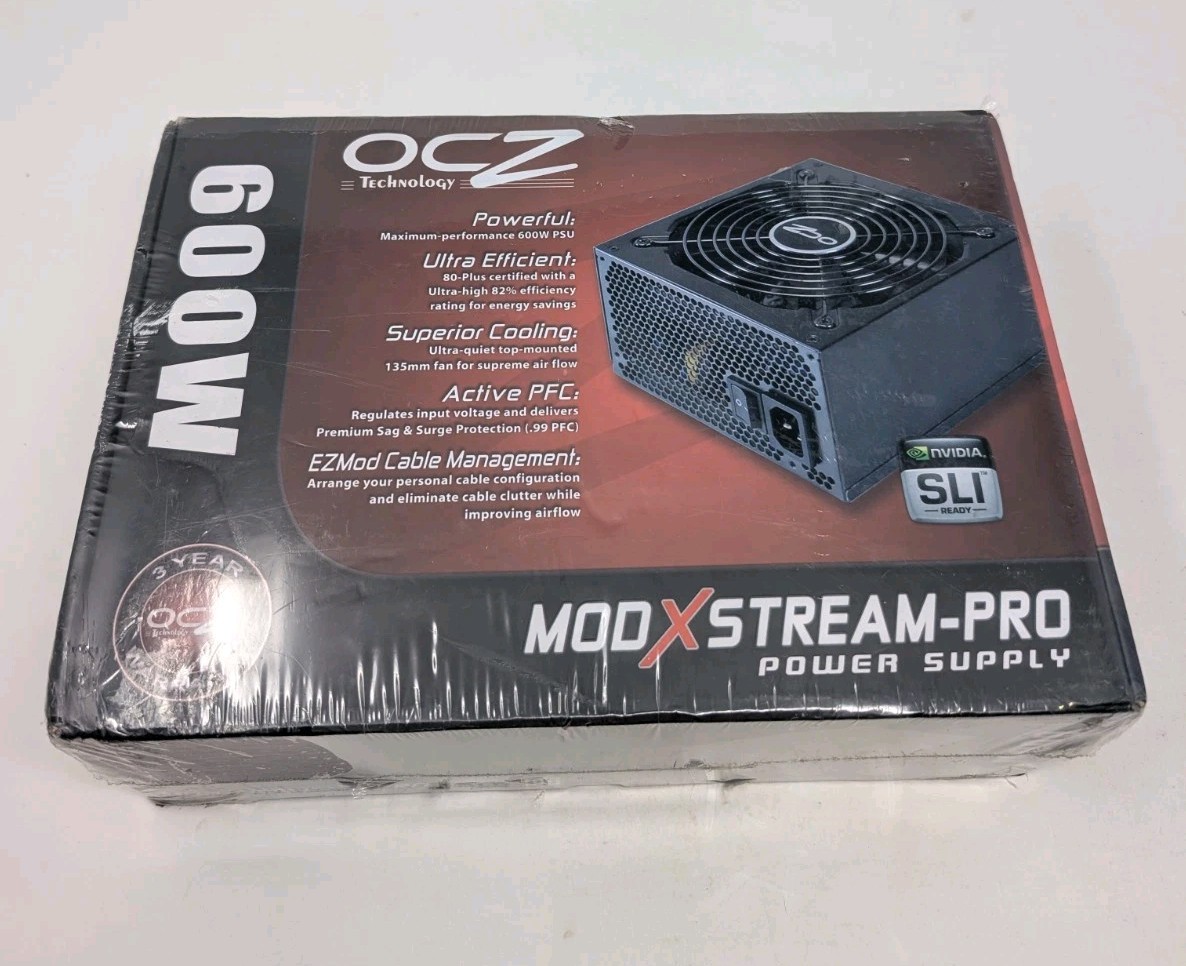 OCZ Mod X Stream-Pro 600W Power Supply Brand New Sealed