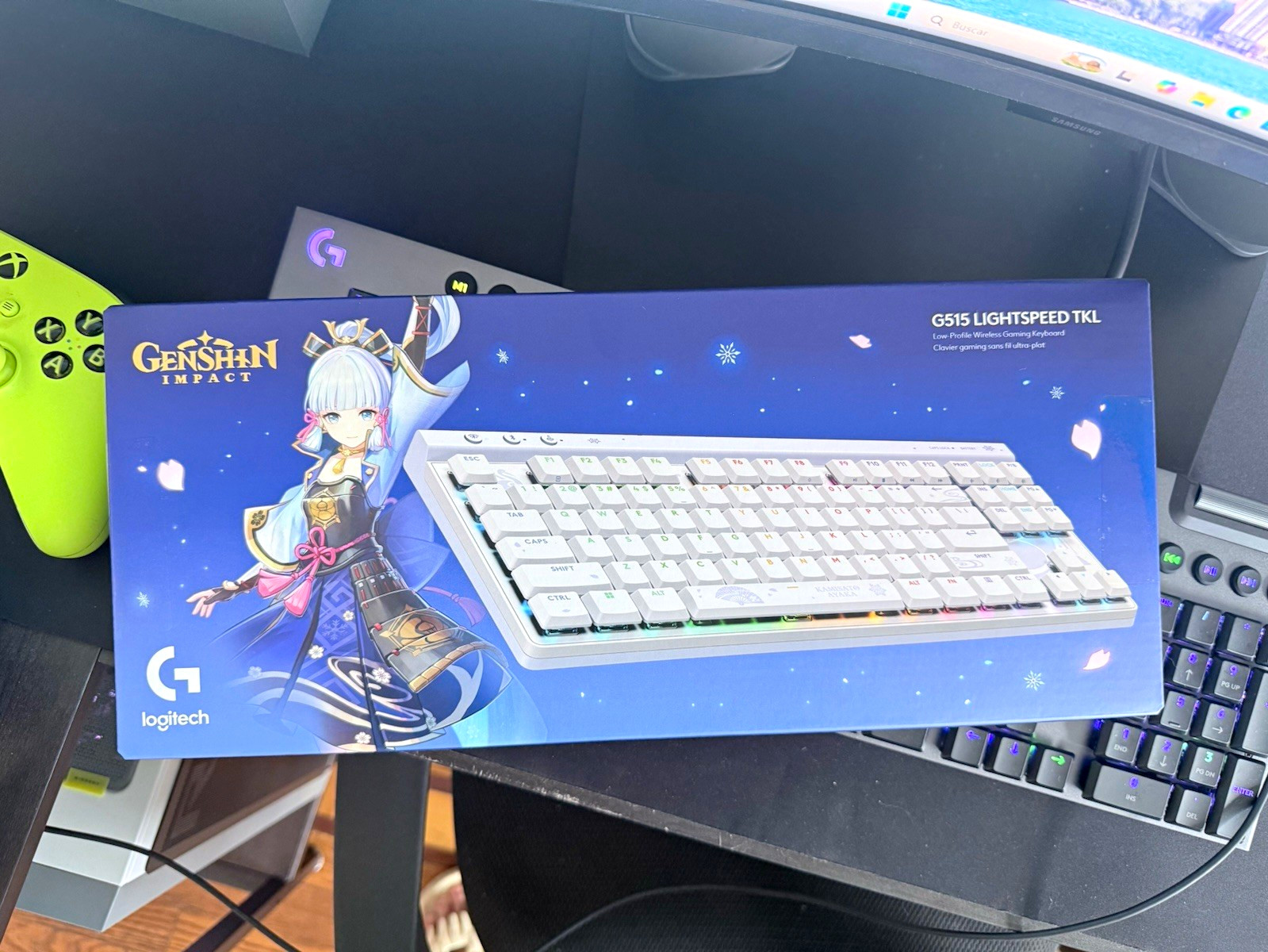 Logitech G515 LIGHTSPEED TKL, Low Profile White KamisatoAyaka Genshin, SEALED