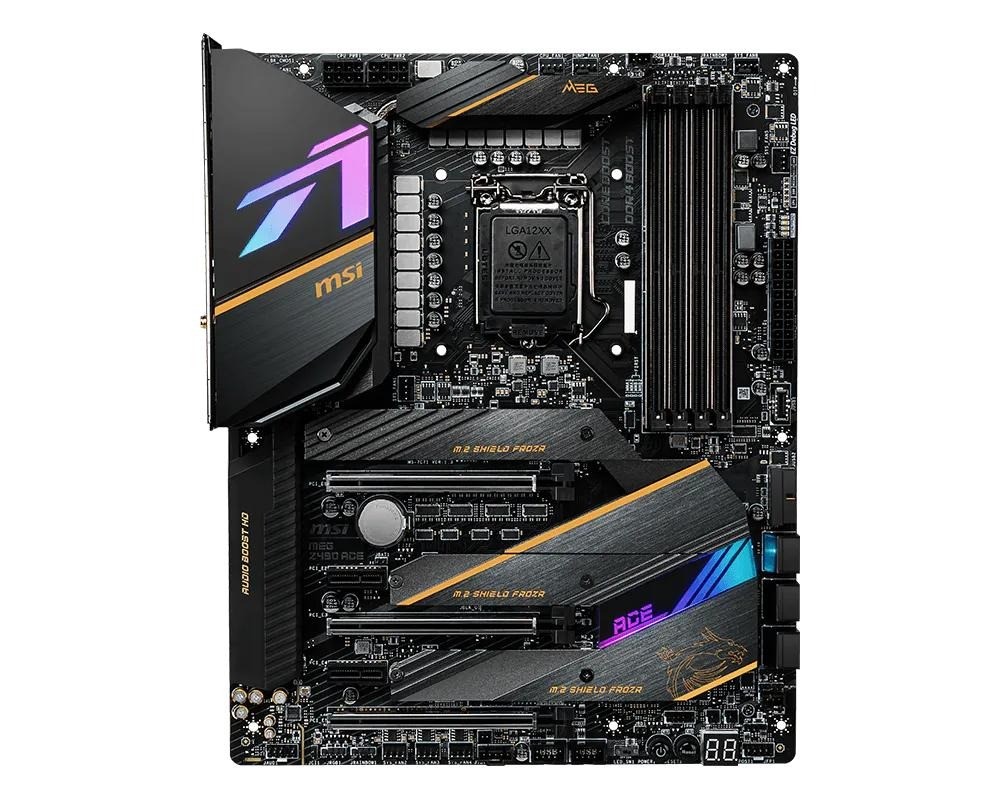 MSI MEG Z490 ACE LGA 1200 Intel Z490 SATA 6Gb/s ATX Intel Motherboard Tested ok