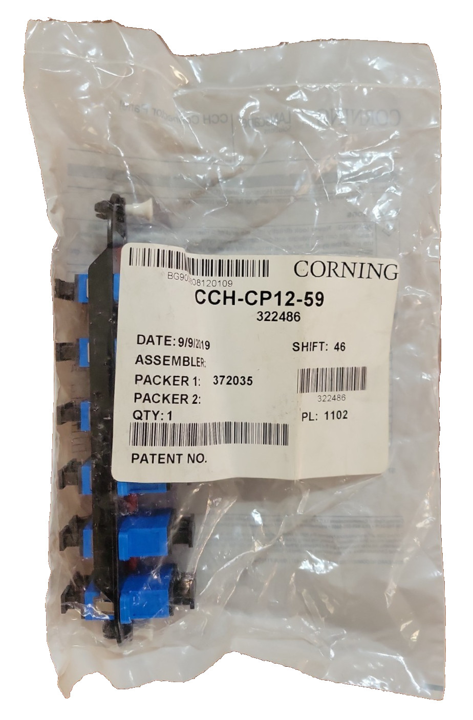 Genuine Corning CCH-CP12-A9 CCH Connector panel *FACTORY SEALED* *US SELLER*