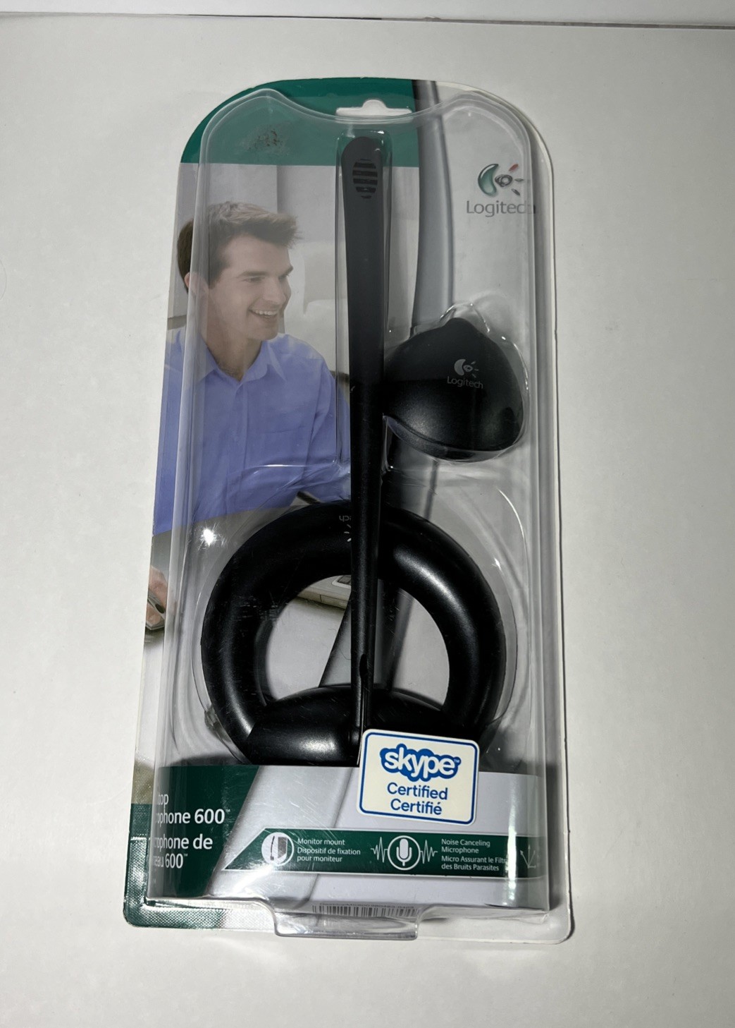 Logitech Microphone 600 For Desktop USB with Stand & Monitor Mount