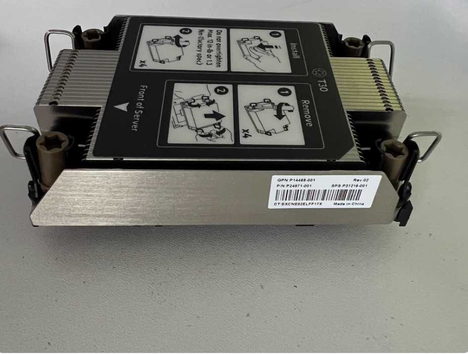 Used HPE P31216-001 P14468-001 P24871-001 DL360 G10 Plus Standard Heatsink