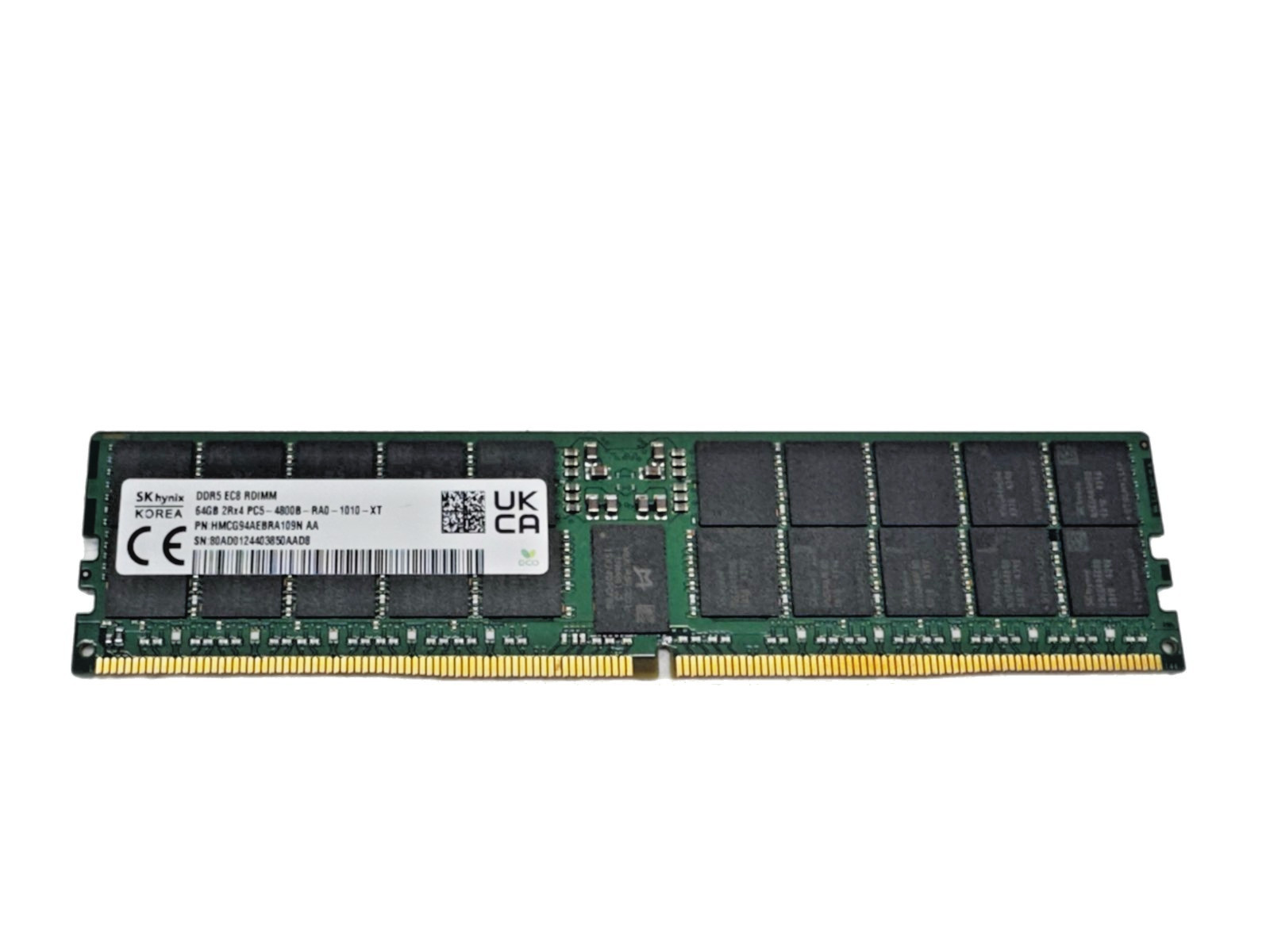 SK Hynix HMCG94AEBRA109N AA 64GB 2Rx4 PC5-4800B-RA0-1010-XT DDR5 EC8 RDIMM RAM