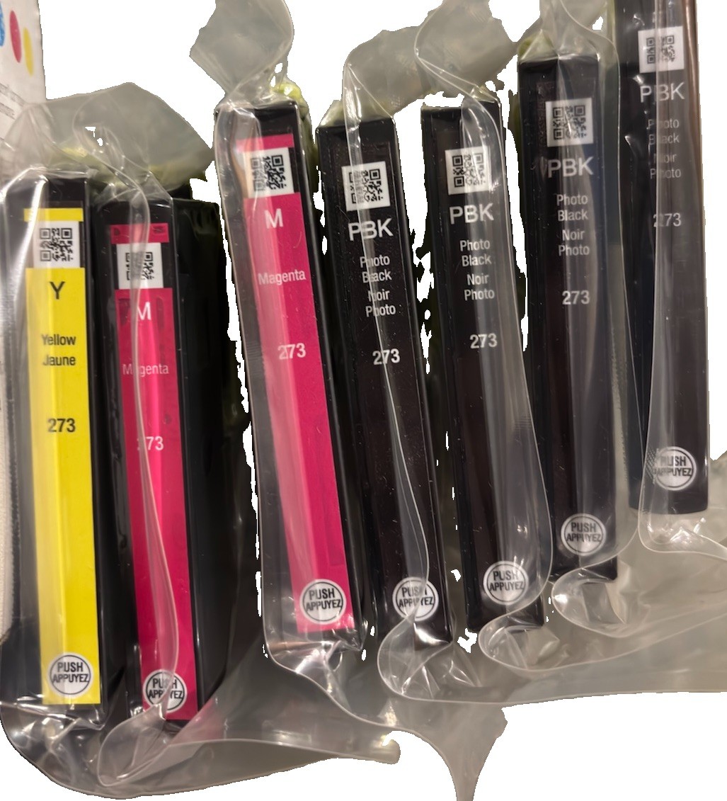Genuine Epson 273 273XL Ink Lot 7 Sealed 4 Photo Black 2 Magenta 1 Yellow