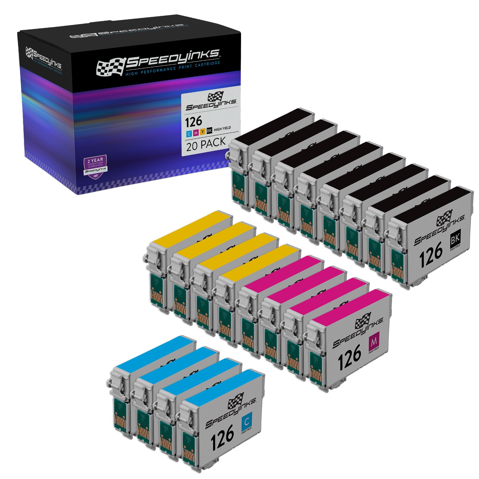 SI Replacements for Epson 126 Ink Cartridge High Capacity Multipack 20Pk