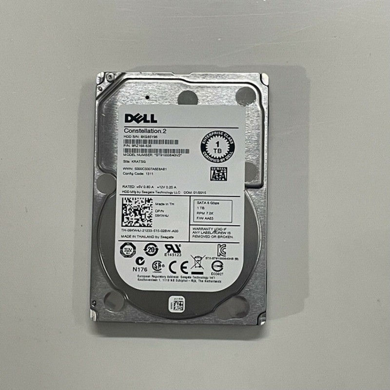 FOR Dell 1TB 7.2K 2.5" 6G SATA WF12F 0WF12F ST91000640NS HDD Hard Drive