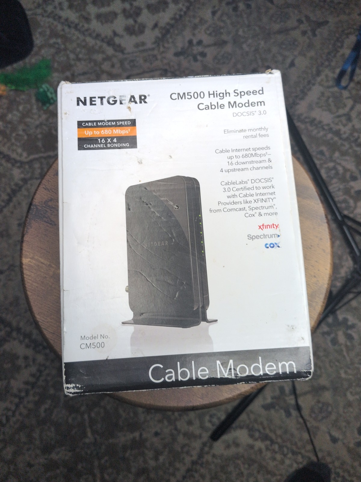 NETGEAR CM500 (CM500100NAS) 680 Mbps - Black - OBN - B1