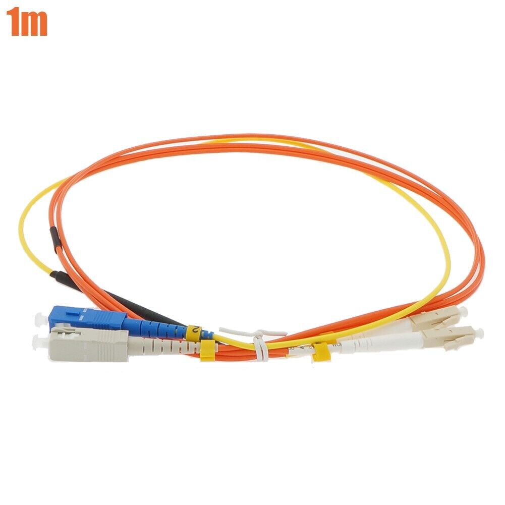 1 2 3M SC/UPC to LC/UPC Fiber Optic SM-OM1 Duplex Mode Conditioning Patch Cable