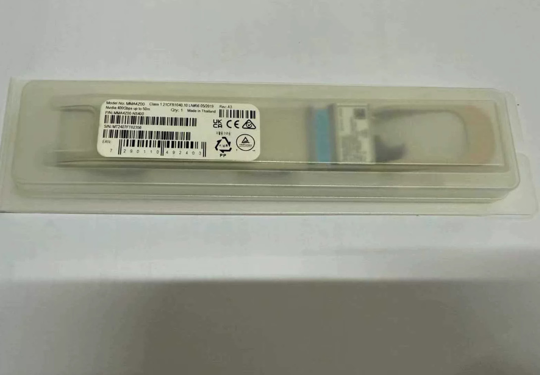 New MMA4Z00-NS400 NVIDIA 400Gb/s 1-port OSFP, 400Gb/s Multimode SR4 50m