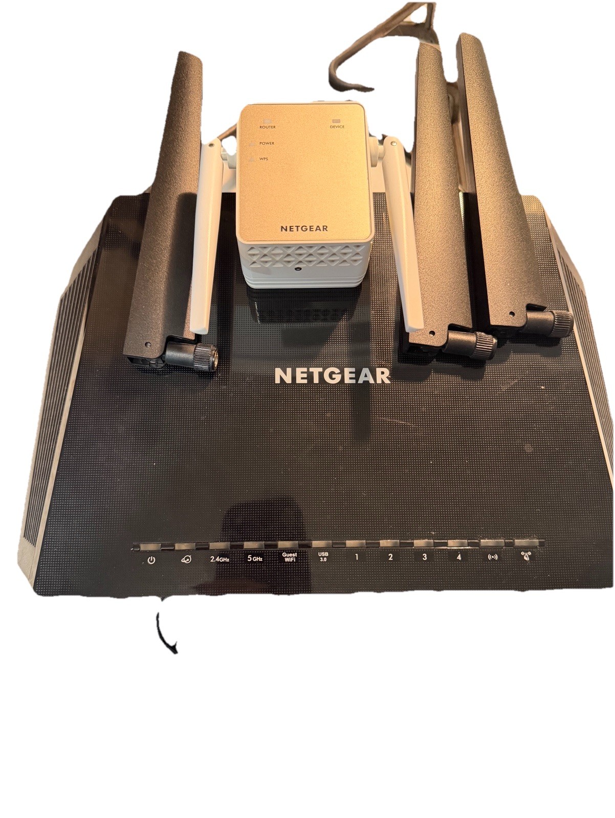 Netgear Nighthawk AC1750 Router AC1200 EX6120 Extender Whole Home WiFi Bundle
