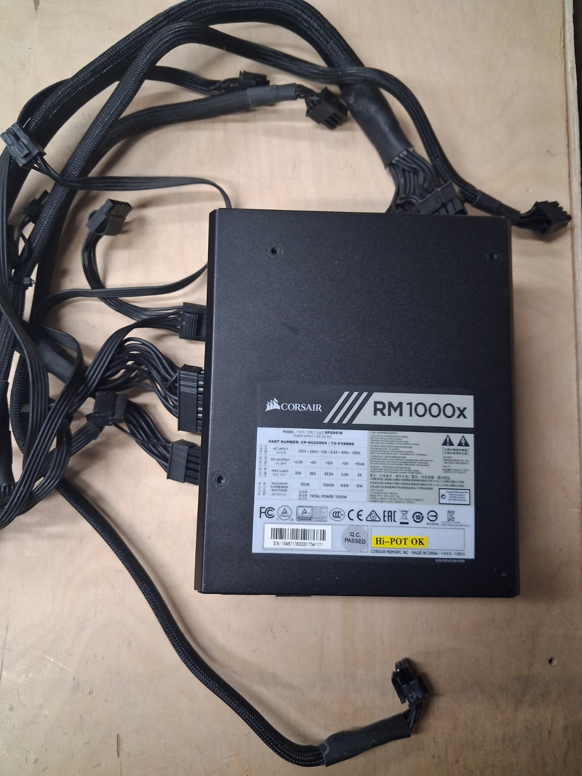 Corsair RM1000x 1000W CP9020094 75-010888
