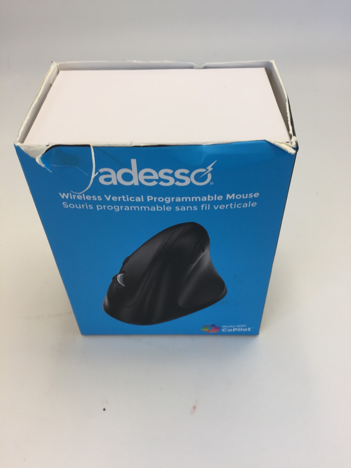 NEW Adesso iMouse E30 2.4 GHz Wireless Vertical Programmable Mouse OPEN BOX