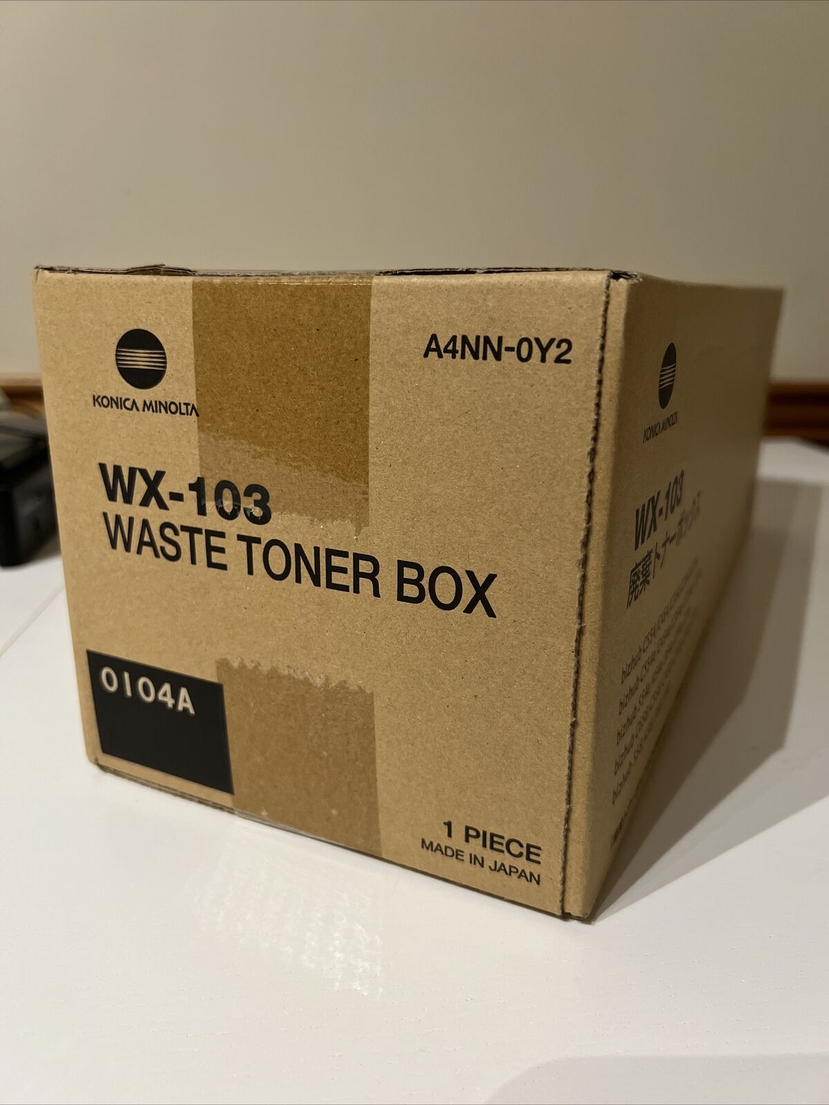 Genuine Konica Minolta WX-103 (A4NN-WY3) Waste Toner Box For BizHub Printers