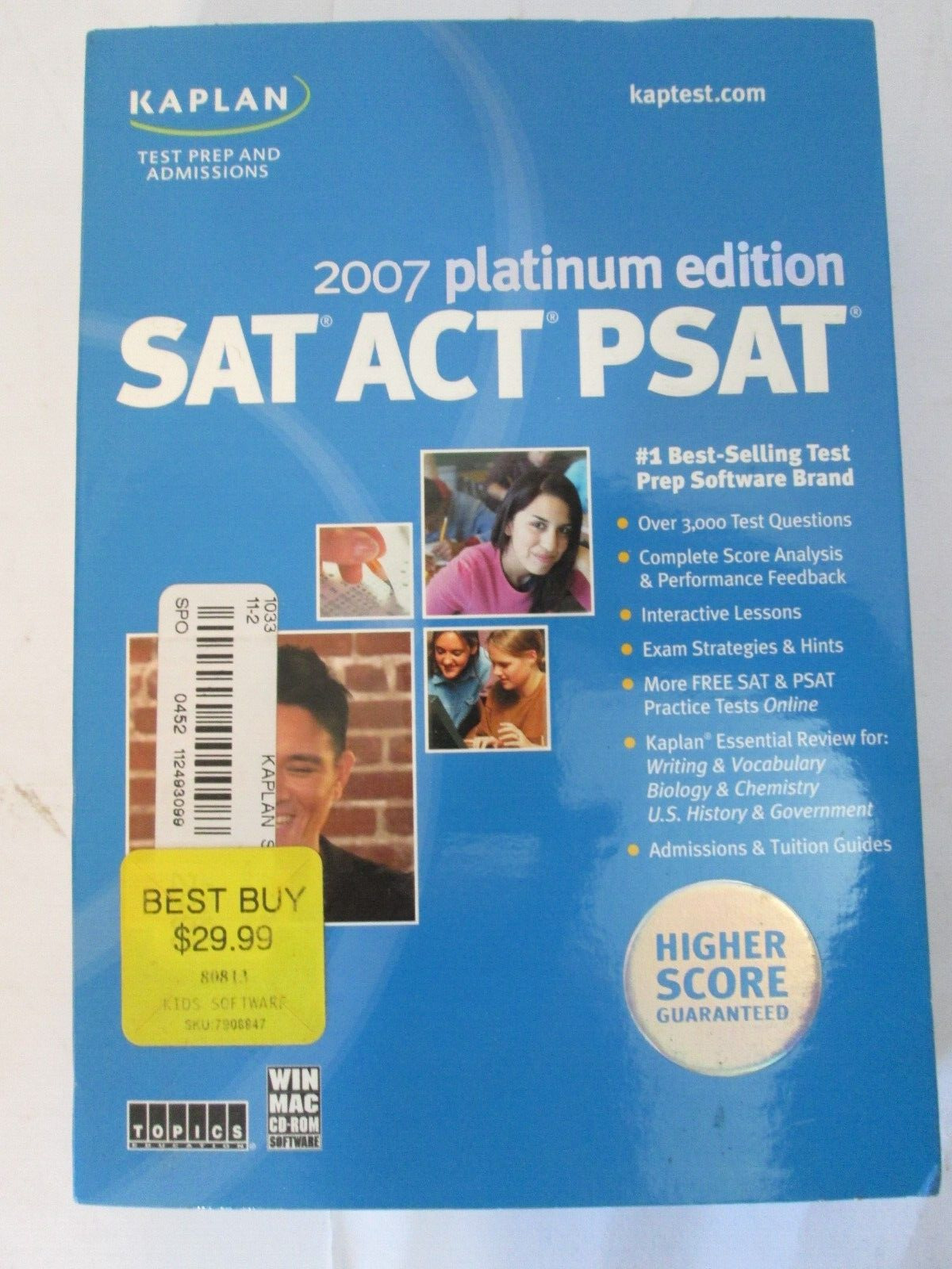 Kaplan SAT/ACT/PSAT 2007 Platinum Edition