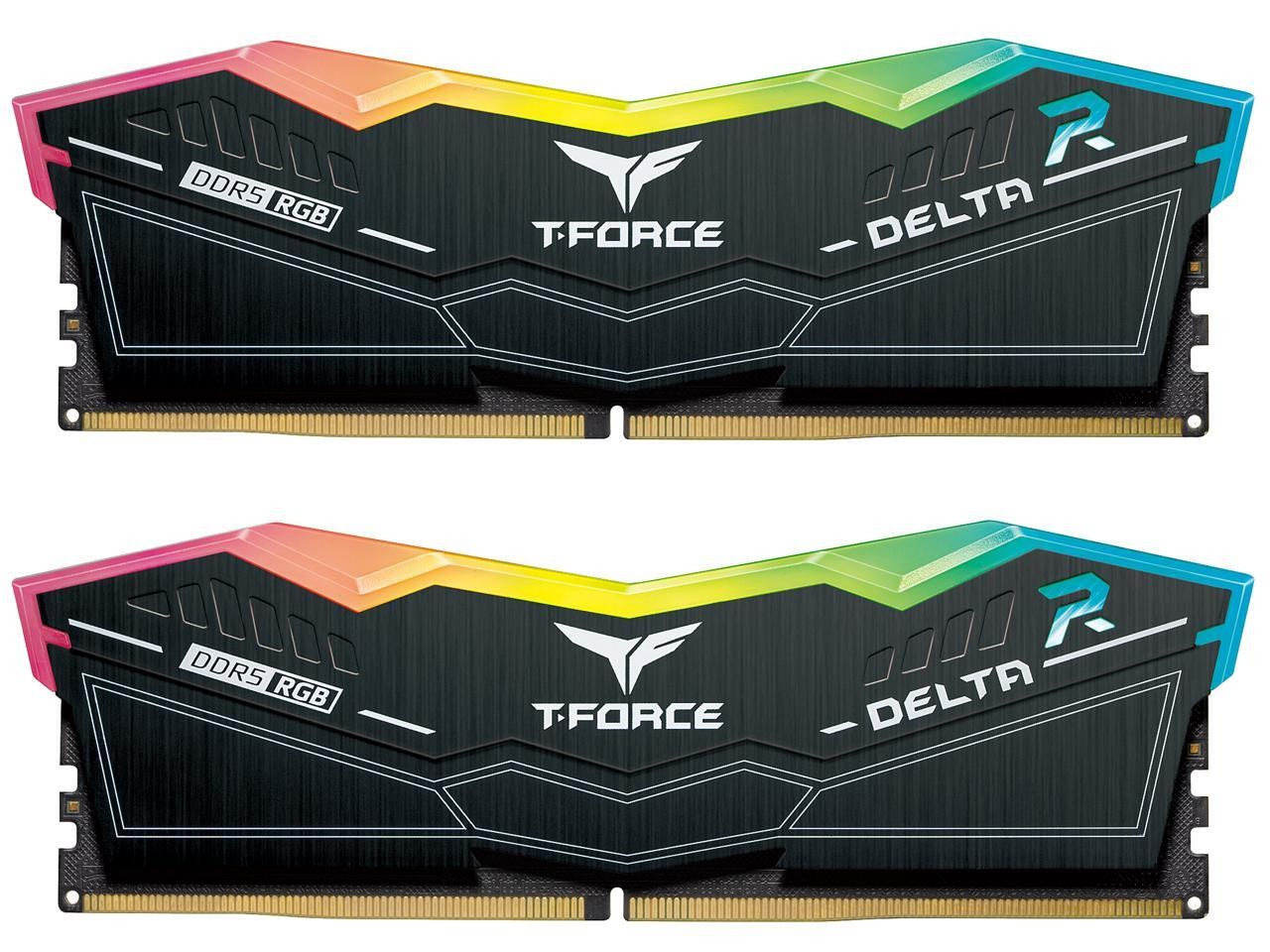 Team T-Force Delta RGB 64GB (2 x 32GB) 288-Pin PC RAM DDR5 5200 (PC5 41600) M...
