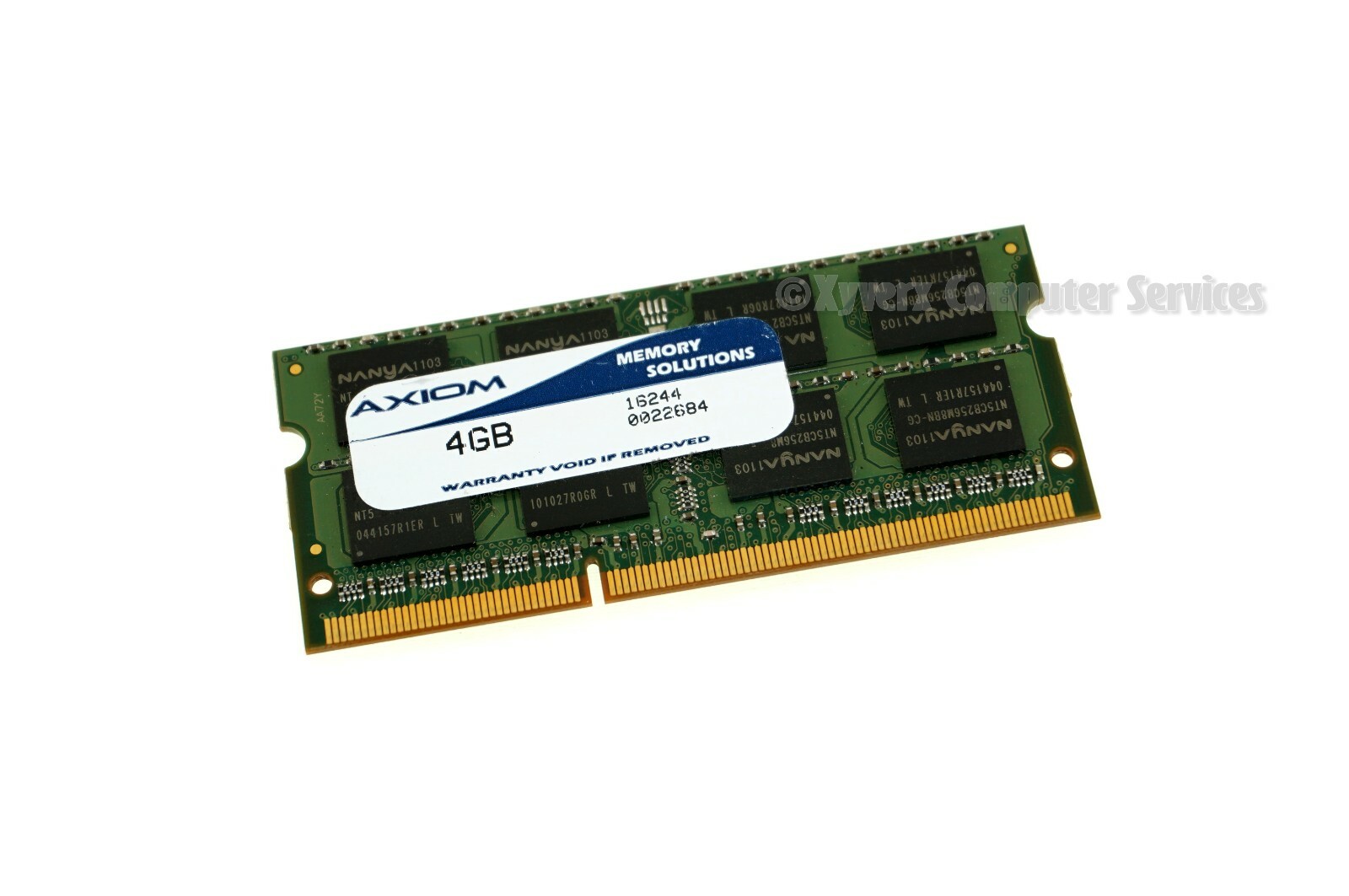 162440022684 GENUINE LAPTOP MEMORY AXIOM 4GB DDR3 SODIMM (CA65)