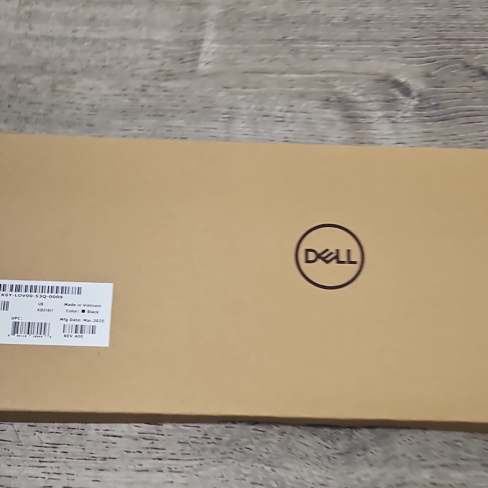 Dell KB216t1 Wired USB Standard Keyboard QWERTY English Multimedia Black