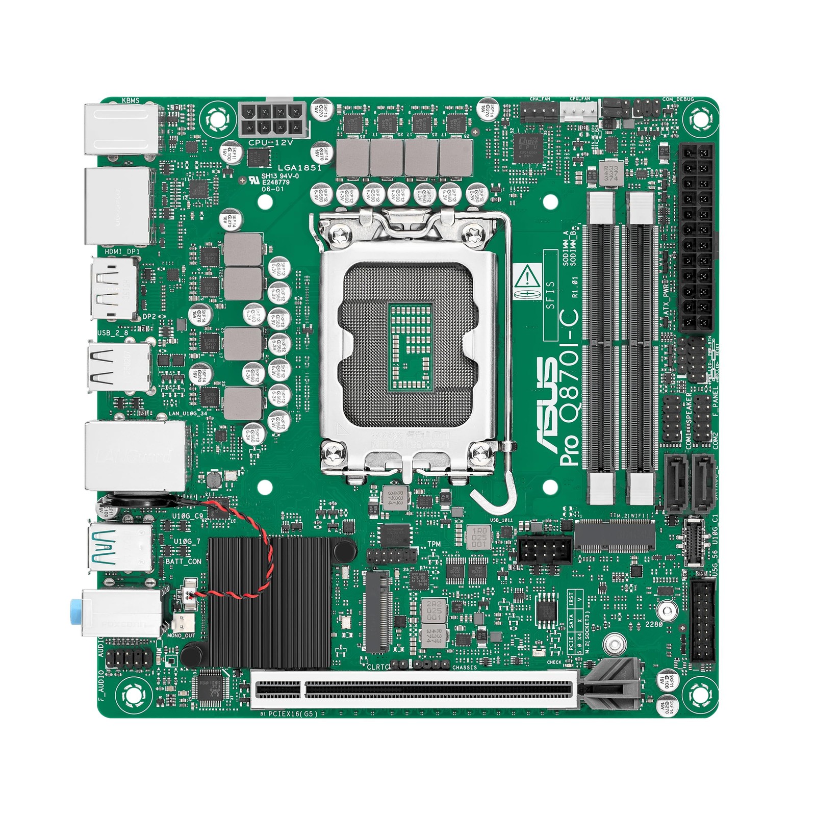 Asus ProQ870ICCSM Mini ITX Motherboard LGA-1851 Intel Q870
