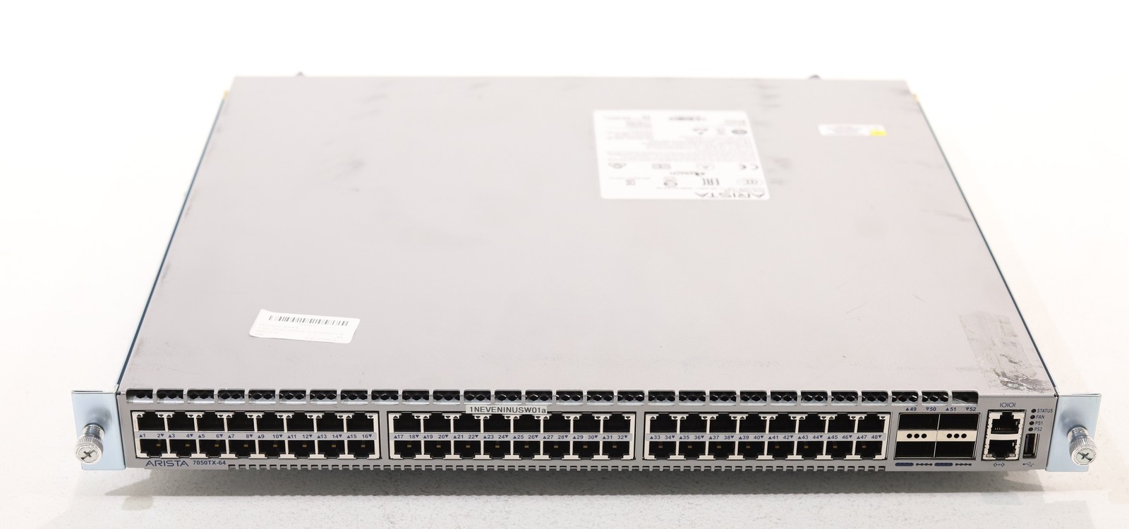 Arista 7050 Series 48-Port 10GbE 4x40GbE QSFP+ Switch W/Ears P/N: DCS-7050TX-48