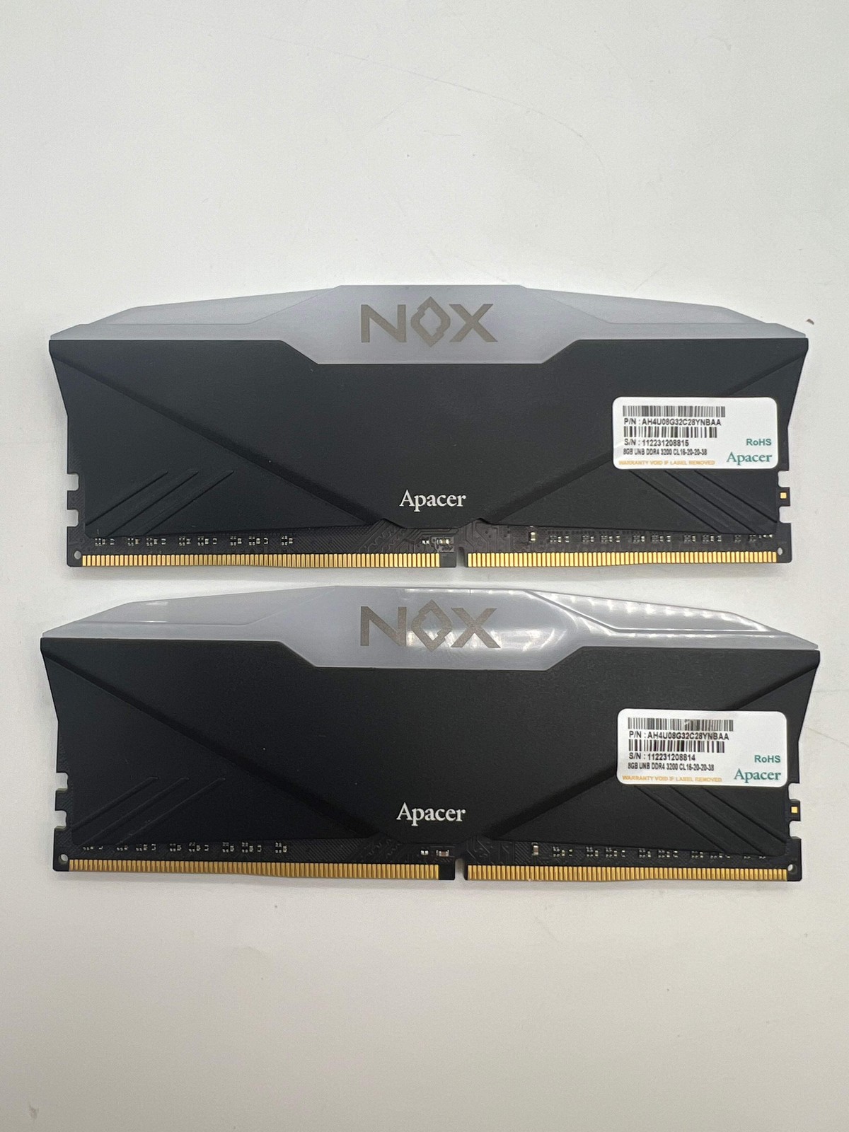 Apacer Nox 16GB (2x8GB) DDR4 3200MHz RAM Kit Black